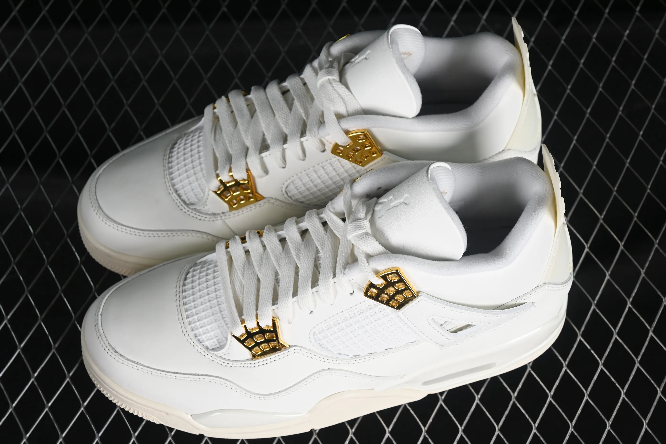 All categories Air Jordan Jordan series basketball shoes Air Jordan 4 GX foreign trade version Air Jordan 4 Retro "Metallic Gold" AJ4 Joe 4 meters white gold AQ9129-170